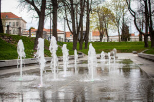 Kauko laiptų fontanas